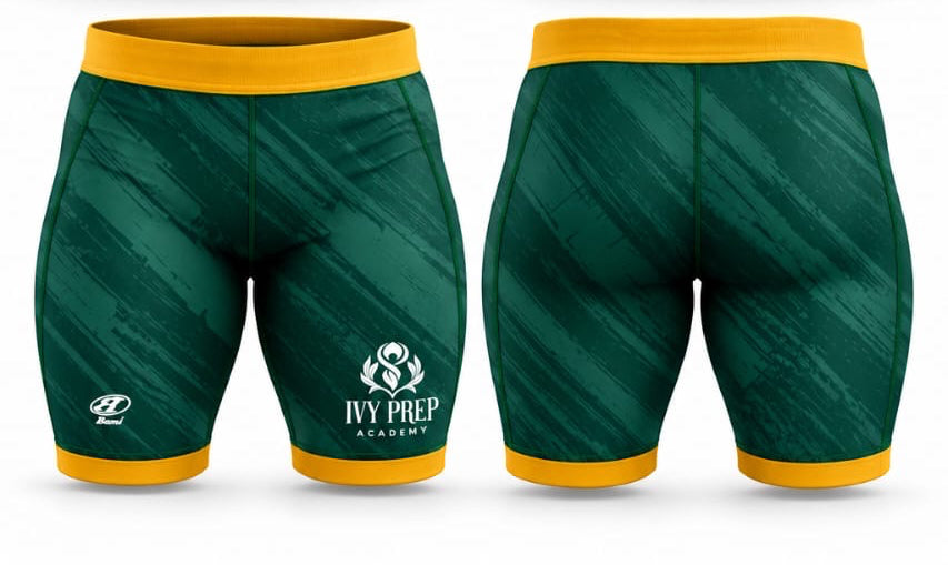 IVY PREP COMPRESSION SHORTS GREEN