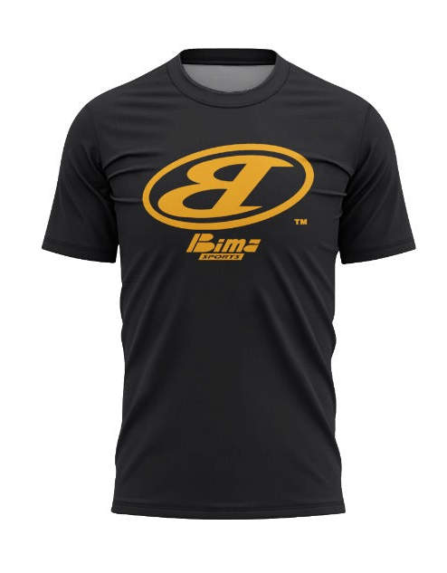 Bima Gold Classix Logo Black Tee