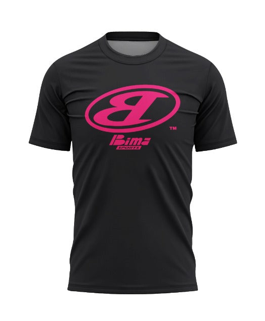 Bima Pink Classix Logo Black Tee