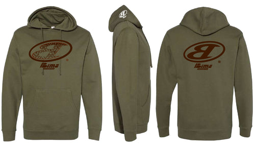Army Green BIMA Hoodie by BIMA Sports
