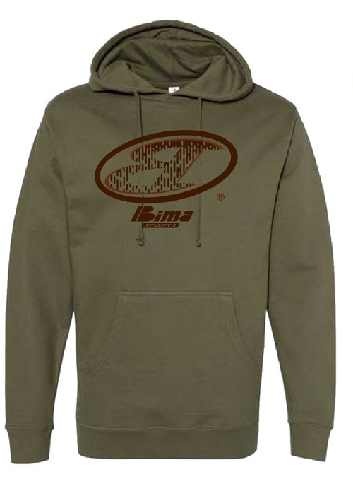Army Green BIMA Hoodie by BIMA Sports