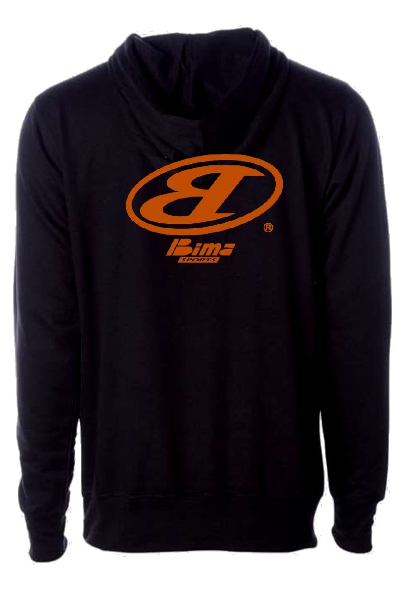 BLACK & ORANGE BIMA HOODIE