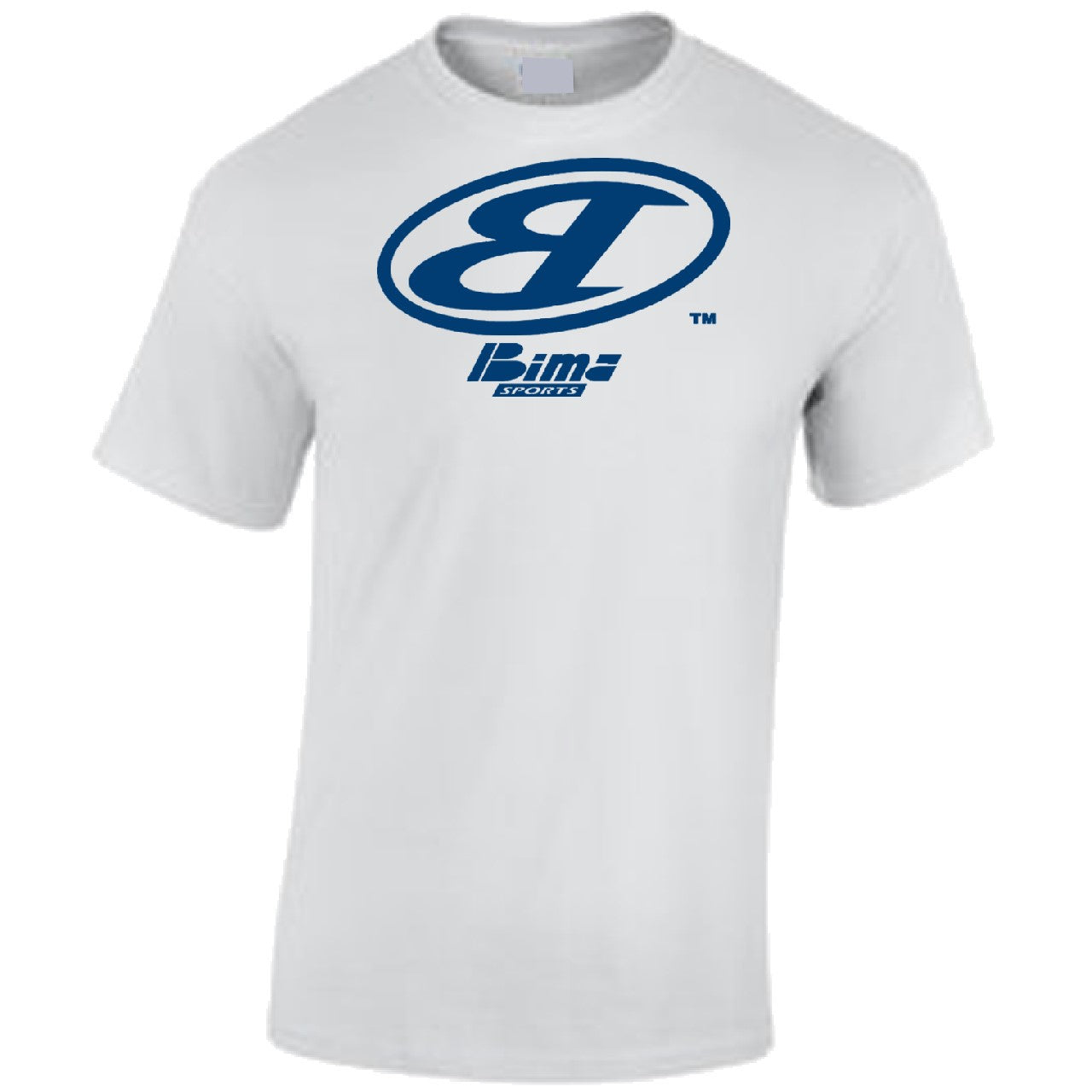 Bima Navy Blue Remix Logo White Tee