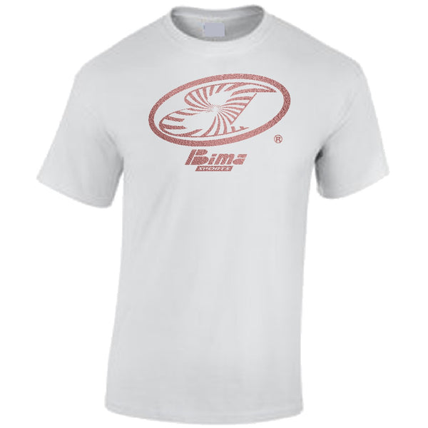 Bima Rose Gold Metallix Remix Logo White Tee