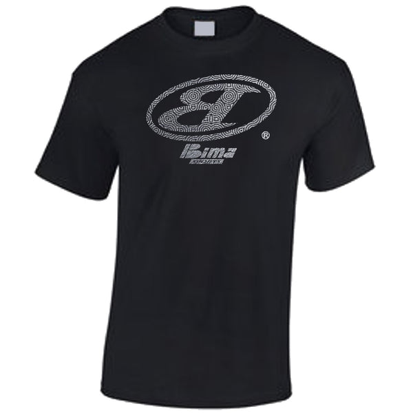 Bima Silver Metallix Remix Logo Black Tee