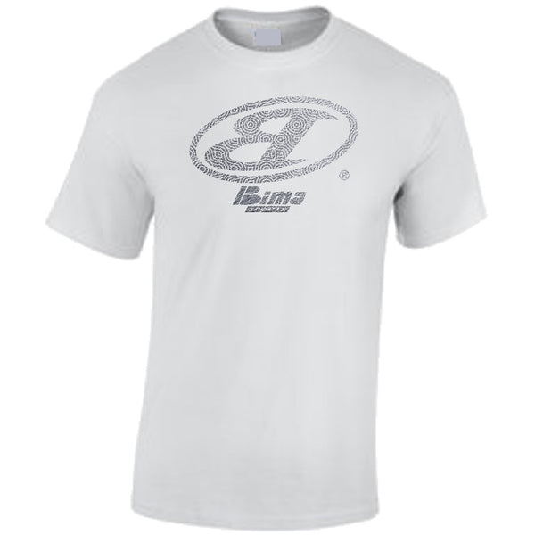 Bima Silver Metallix Remix Logo White Tee