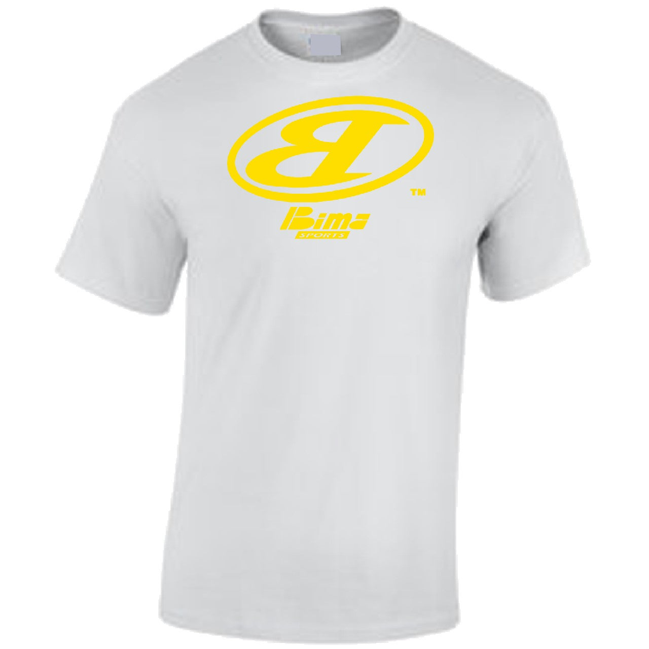 Bima Yellow Classix Logo White Tee
