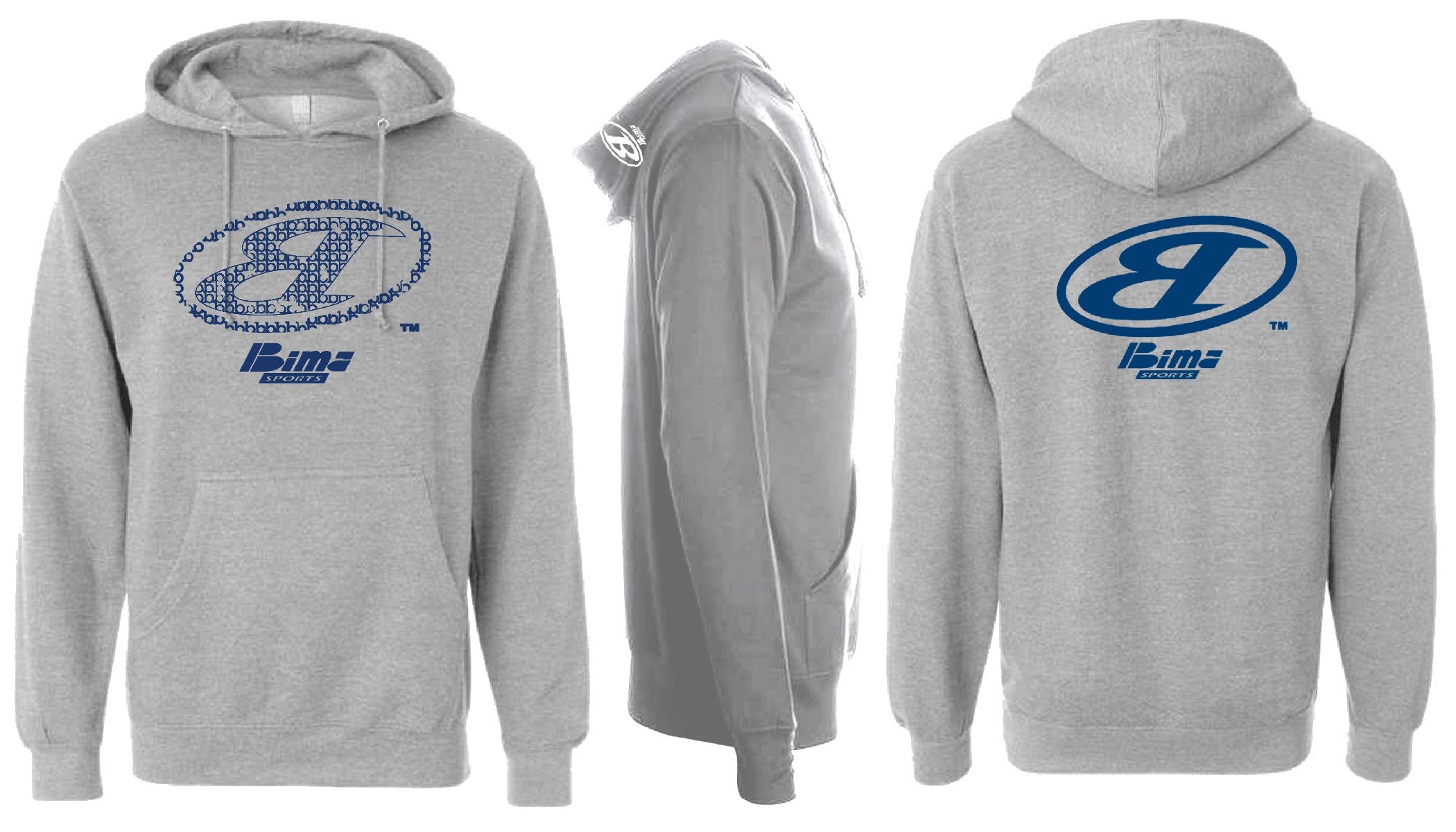 GREY & NAVY BIMA HOODIE