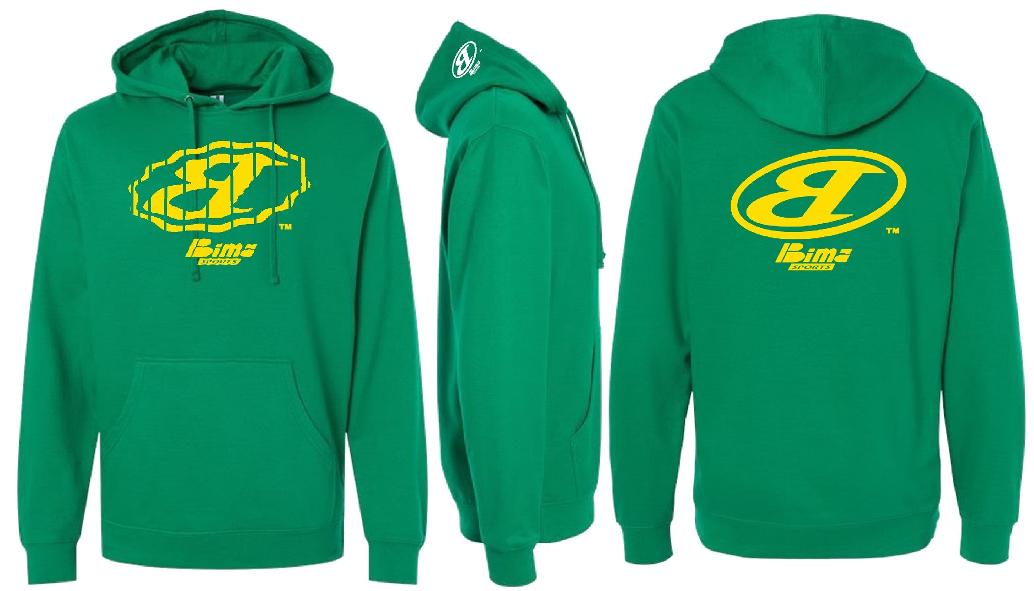GREEN & YELLOW BIMA HOODIE