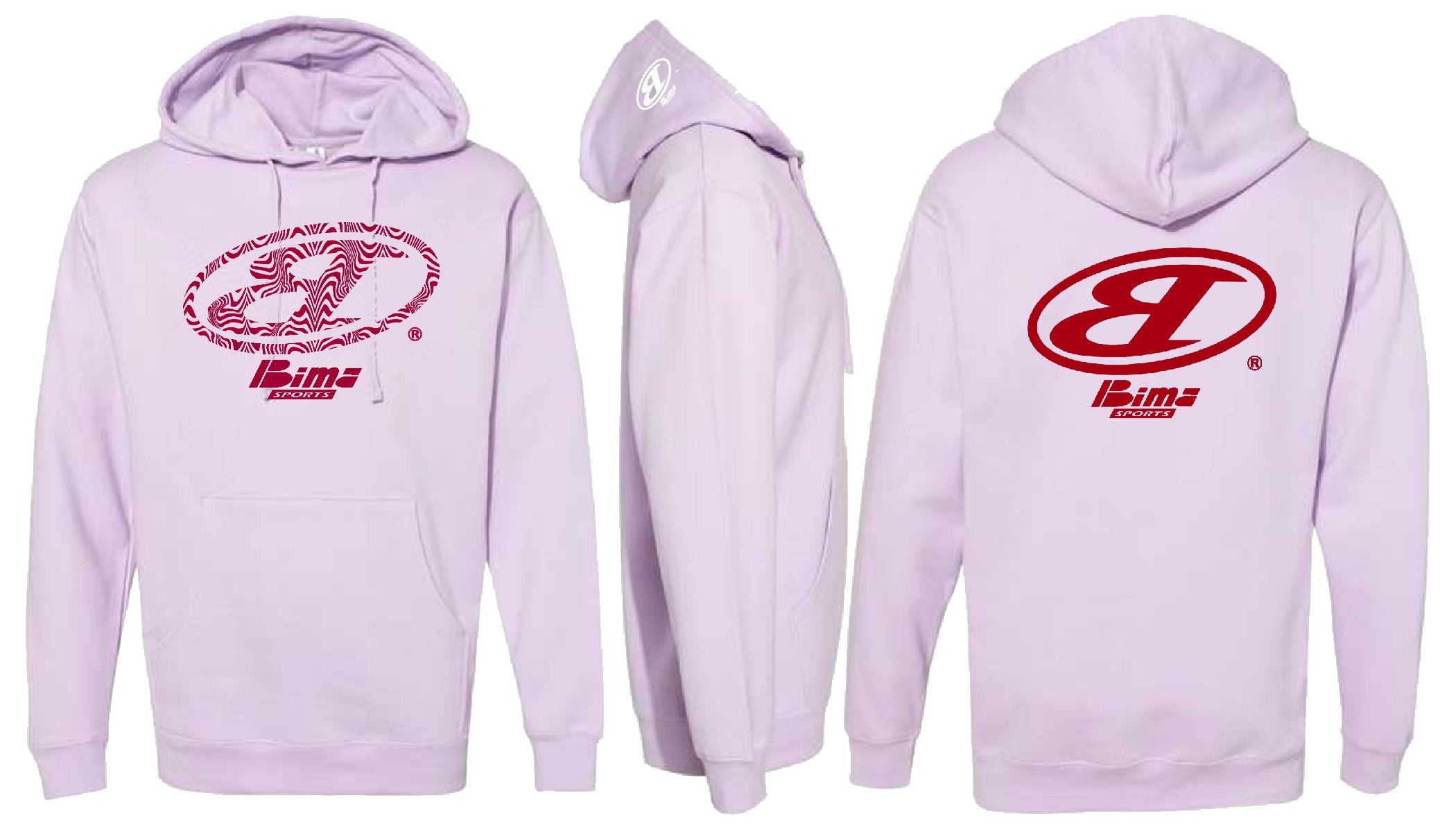 LAVENDER & MAROON BIMA HOODIE