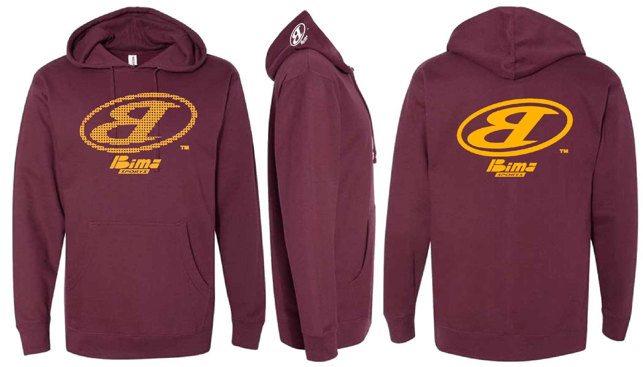 MAROON & GOLD BIMA HOODIE