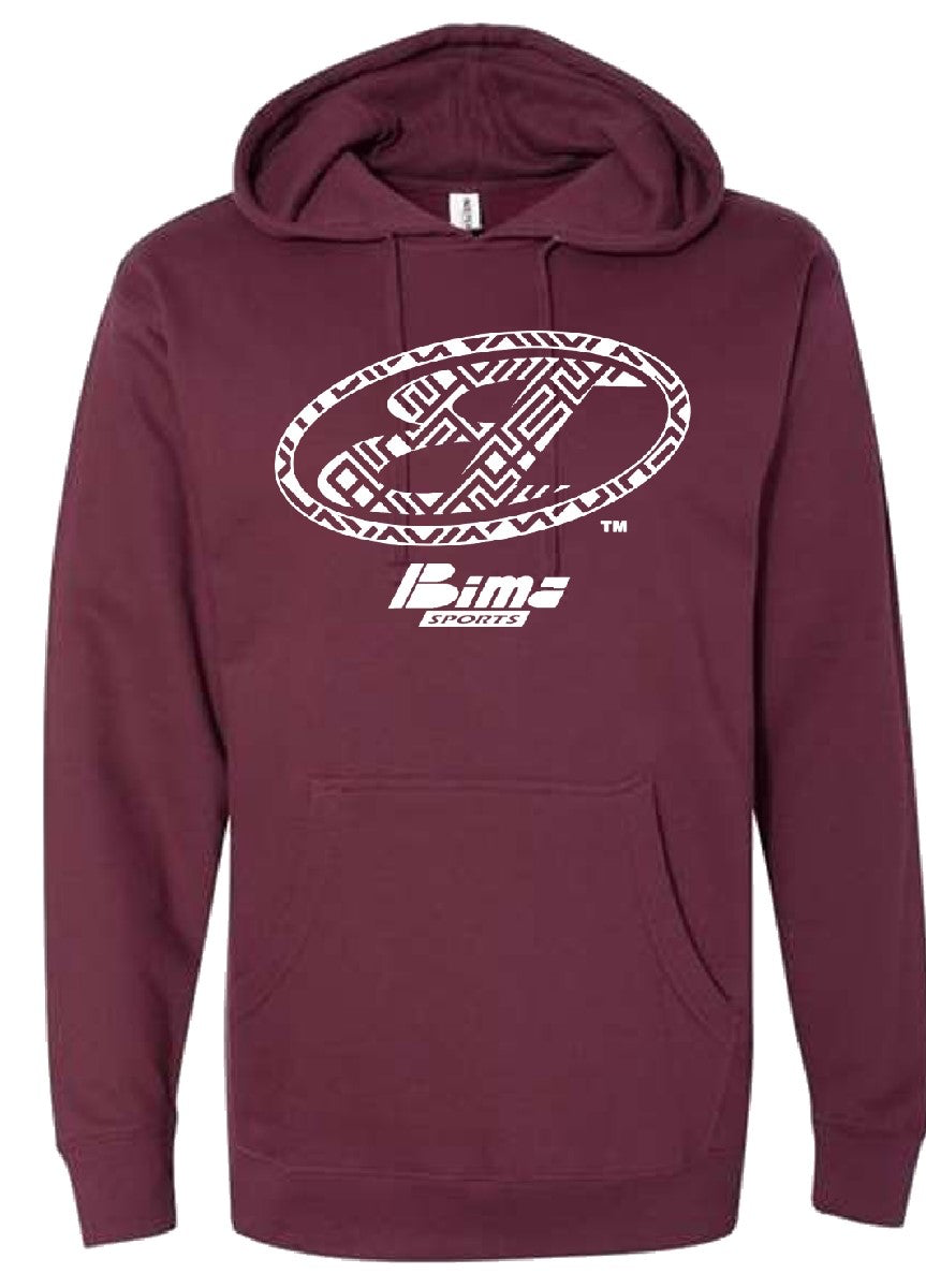 MAROON & WHITE BIMA HOODIE