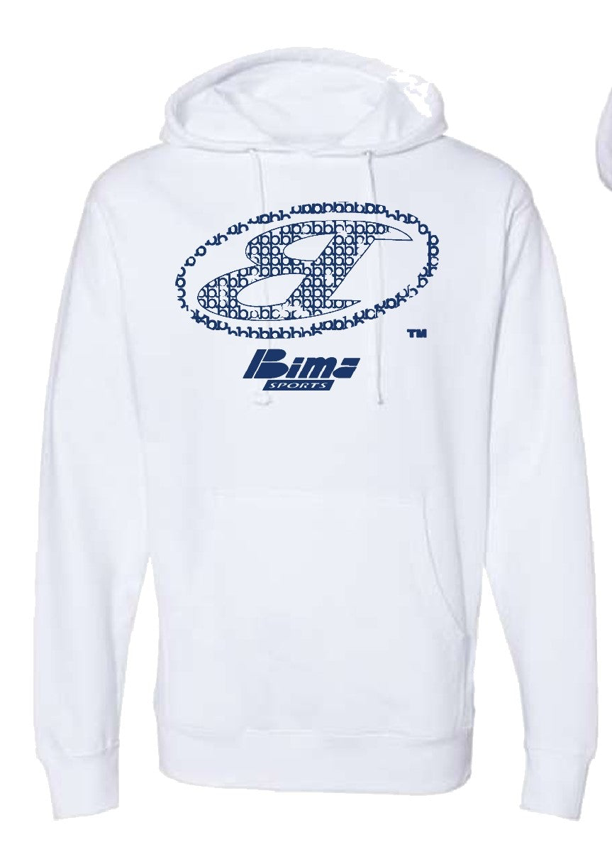 WHITE & NAVY BIMA HOODIE