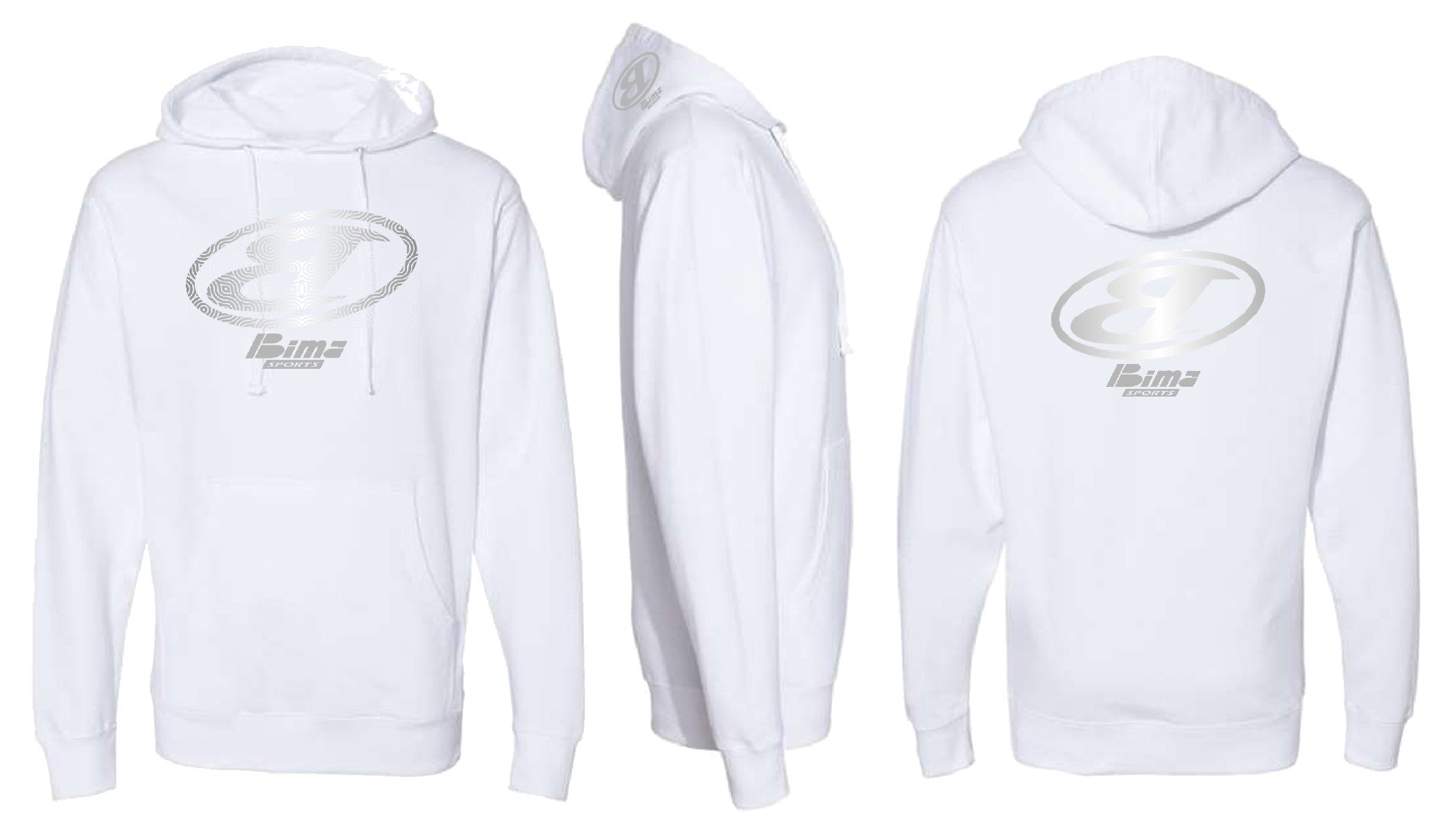 WHITE & SILVER BIMA HOODIE