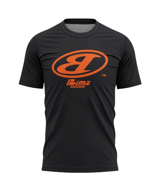 Bima Orange Classix Logo Black Tee