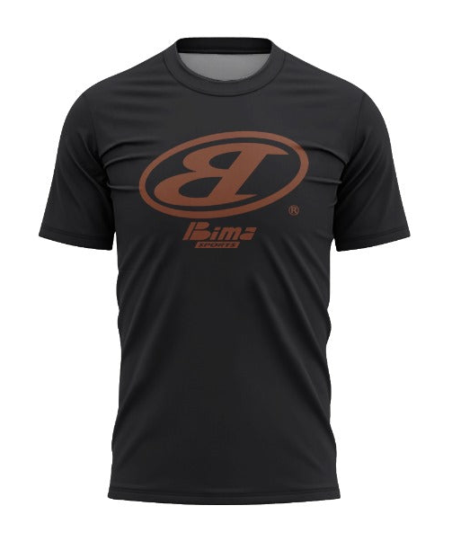Bima Brown Classix Logo Black Tee