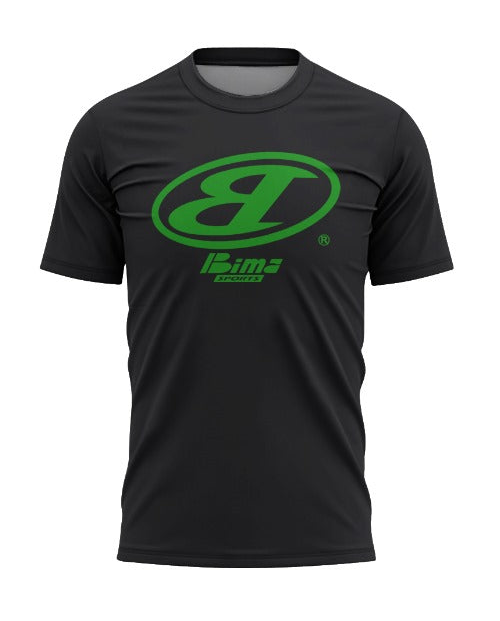 Bima Green Classix Logo Black Tee