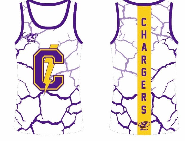 COVINGTON GIRLS COMPRESSION TANK WHITE