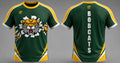 Morrow Middle School Bobcats Sublimated DriFit Shirt (Green/Gold)
