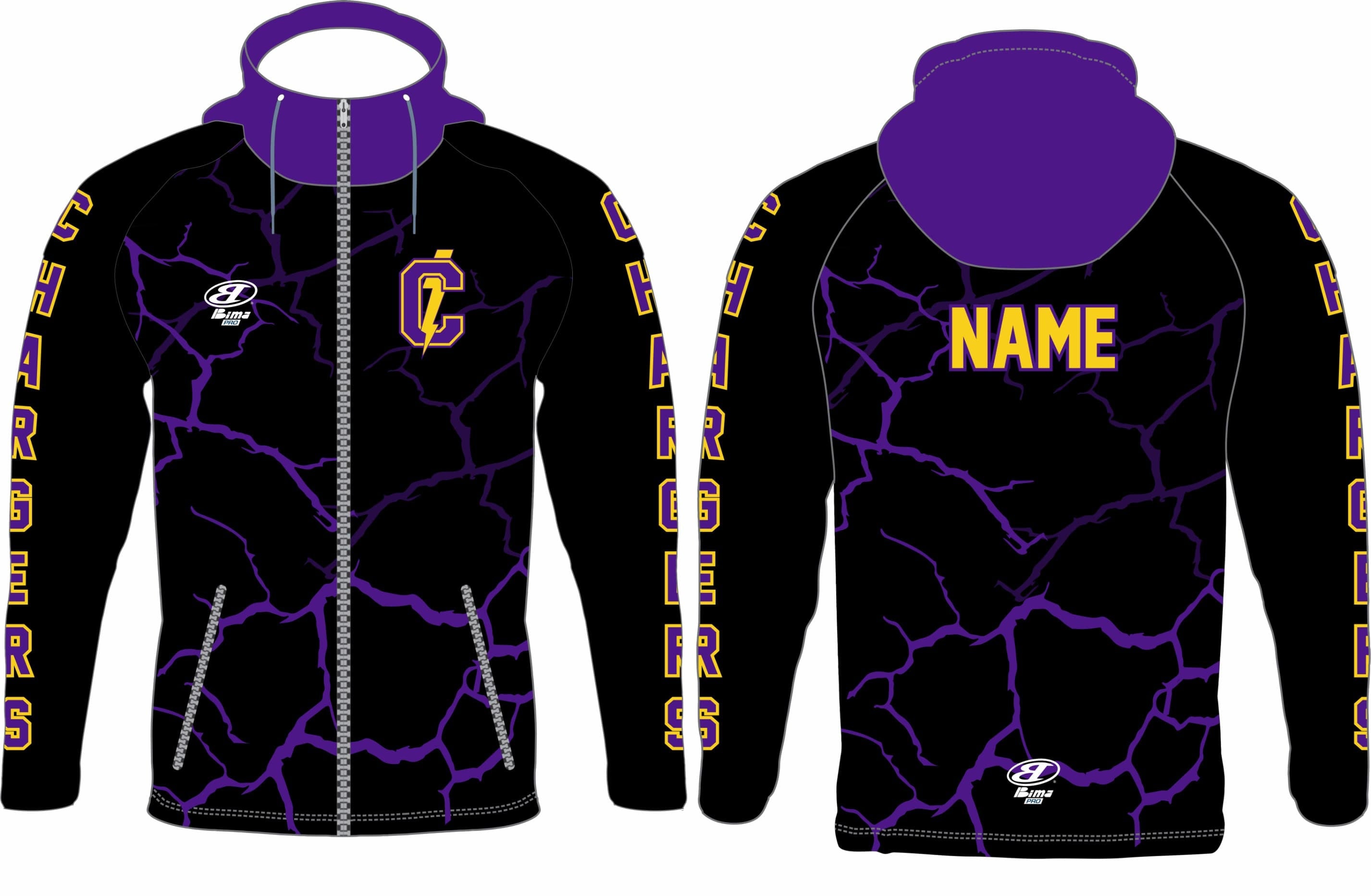 COVINGTON TRACK HOODIE SUBLIMATION PURPLE