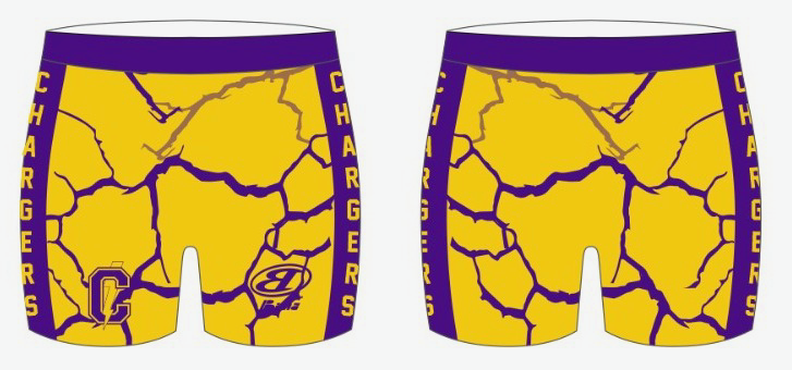 COVINGTON GIRLS COMPRESSION SHORTS YELLOW